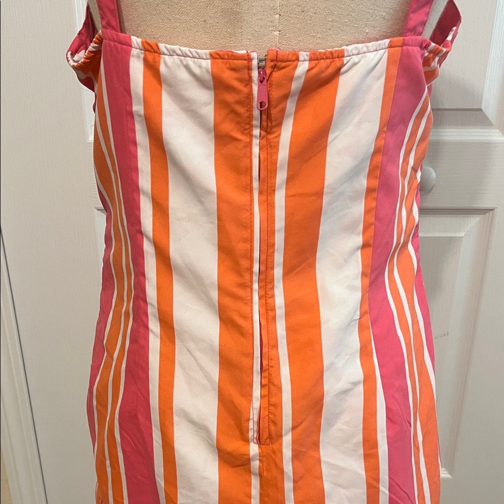 Pink, White and Orange Reversible Sundress - Picture 4 of 6